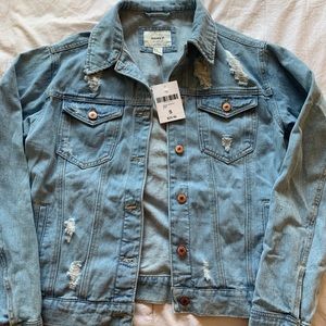 Forever 21 Denim Collection Light-wash Jacket